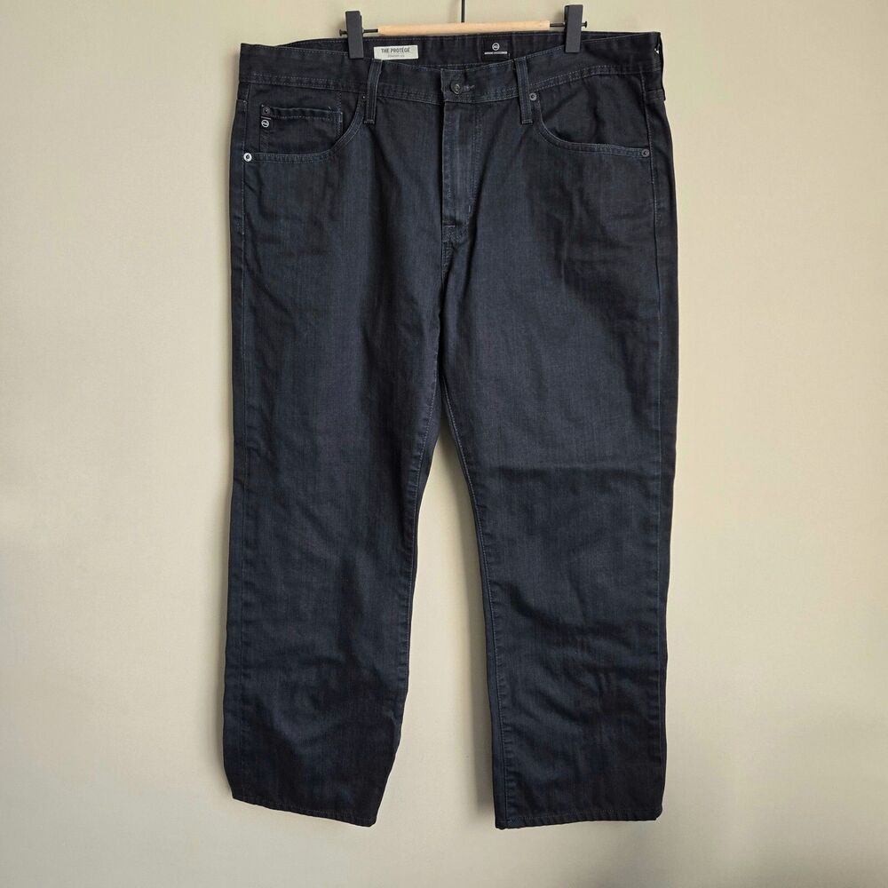 AG Men's The Protege Straight Leg Dark Grey Jeans Size 38×29